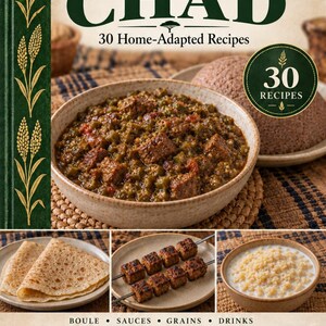 Actual cover of the A Taste of Chad PDF cookbook.