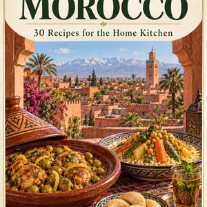 Actual cover of the A Taste of Morocco PDF cookbook.