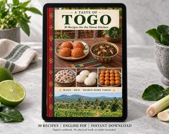 Togo Cookbook PDF - 30 Recipes, English Digital Download