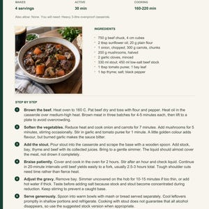 Actual PDF page 13 from A Taste of Ireland: Beef & Stout Stew recipe page.