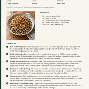 Actual PDF page 13 from A Taste of Cyprus: Lentils, Rice & Golden Onions recipe page.