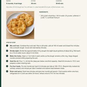 Actual PDF page 6 from A Taste of Uruguay: Small Tortas Fritas recipe page.
