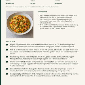 Actual PDF page 13 from A Taste of Costa Rica: Boneless Arroz con Pollo recipe page.