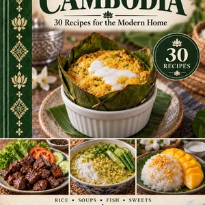 Actual cover of the A Taste of Cambodia PDF cookbook.