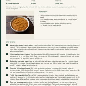 Actual PDF page 13 from A Taste of Angola: Pumpkin-Seed Home Sauce recipe page.