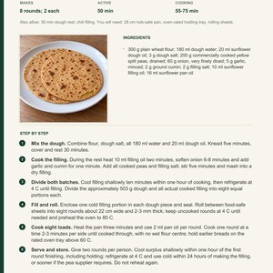 Actual PDF page 6 from A Taste of Suriname: Pea-Filled Roti Rounds recipe page.