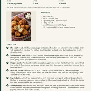 Actual PDF page 6 from A Taste of Albania: Golden Fried Breakfast Dough recipe page.