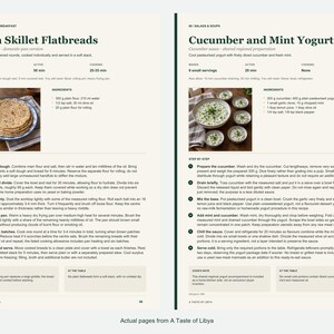 Two actual recipe pages from A Taste of Libya.