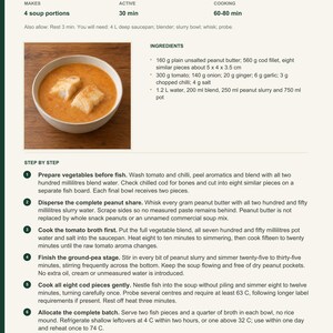 Actual PDF page 13 from A Taste of Liberia: Ground Pea Fish Soup recipe page.