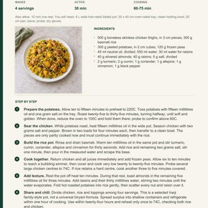Actual PDF page 13 from A Taste of Iraq: Chicken, Pea and Potato Biryani recipe page.