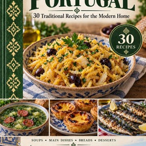 Actual cover of the A Taste of Portugal PDF cookbook.