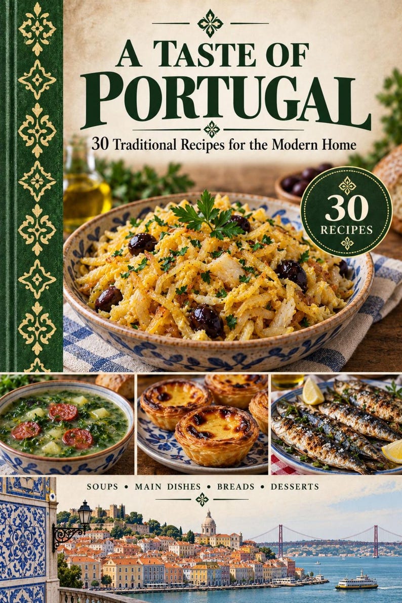 Actual cover of the A Taste of Portugal PDF cookbook.