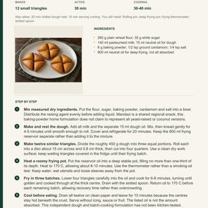 Actual PDF page 13 from A Taste of Rwanda: Small Cardamom Mandazi recipe page.