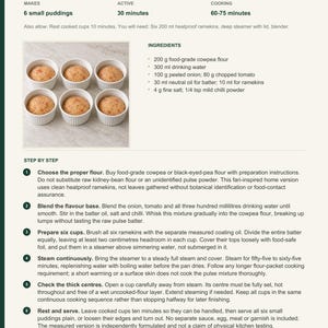 Actual PDF page 13 from A Taste of Mali: Steamed Cowpea Puddings recipe page.