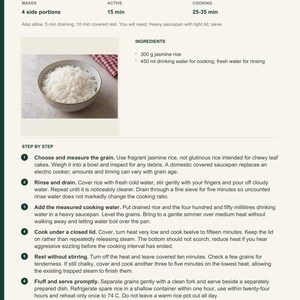 Actual PDF page 6 from A Taste of Cambodia: Cambodian Jasmine Rice recipe page.