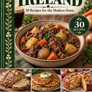 Actual cover of the A Taste of Ireland PDF cookbook.