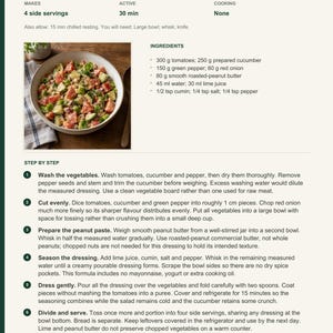 Actual PDF page 13 from A Taste of Sudan: Vegetable and Peanut Salad recipe page.