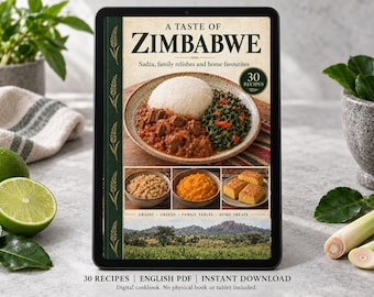 Zimbabwe Cookbook PDF - 30 Recipes, English Digital Download