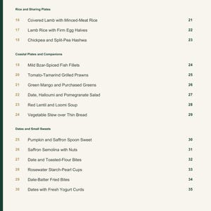 Actual PDF page 4 from A Taste of United Arab Emirates: Contents, page 2.