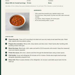 Actual PDF page 6 from A Taste of Ecuador: Tree-Tomato Chilli Sauce recipe page.