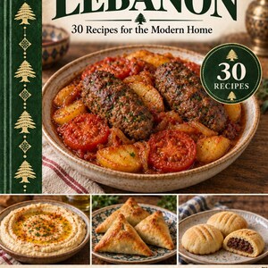 Actual cover of the A Taste of Lebanon PDF cookbook.