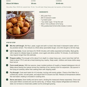 Actual PDF page 6 from A Taste of Montenegro: Small Yeast-Dough Fritters recipe page.