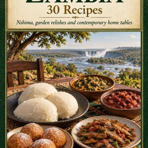 Actual cover of the A Taste of Zambia PDF cookbook.