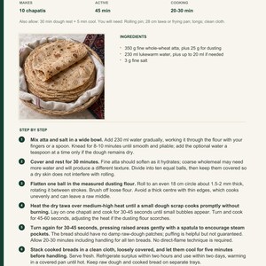 Actual PDF page 6 from A Taste of Pakistan: Everyday Chapati recipe page.