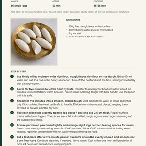 Actual PDF page 13 from A Taste of Nepal: Steamed Rice-Dough Logs recipe page.