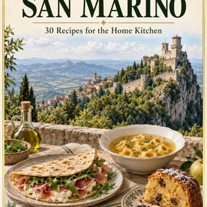 Actual cover of the A Taste of San Marino PDF cookbook.