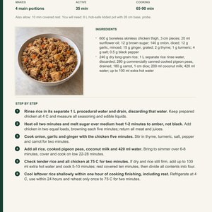 Actual PDF page 13 from A Taste of Grenada: Chicken and Pigeon Pea Pelau recipe page.
