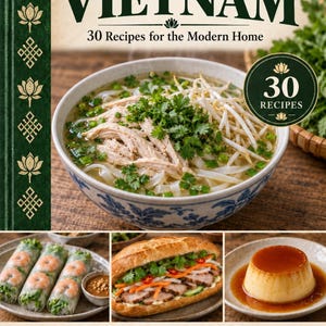 Actual cover of the A Taste of Vietnam PDF cookbook.