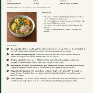 Actual PDF page 6 from A Taste of Chile: Cazuela de Pollo recipe page.