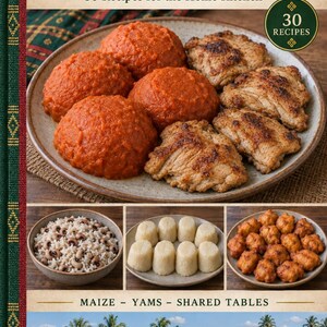 Actual cover of the A Taste of Benin PDF cookbook.