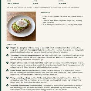 Actual PDF page 6 from A Taste of Australia: Avocado Toast with Firm Egg recipe page.