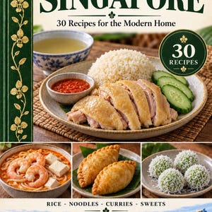 Actual cover of the A Taste of Singapore PDF cookbook.