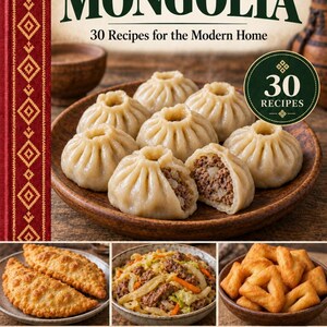 Actual cover of the A Taste of Mongolia PDF cookbook.