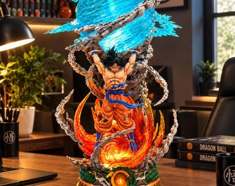 Goku Spirit Bomb Figure, Dragon Ball Z Genki Dama Statue, Anime Collectible Display
