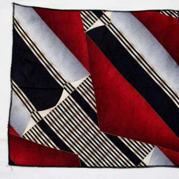 80's Vintage "SWAY" Fancy Pattern 100% Silk Pocket Square