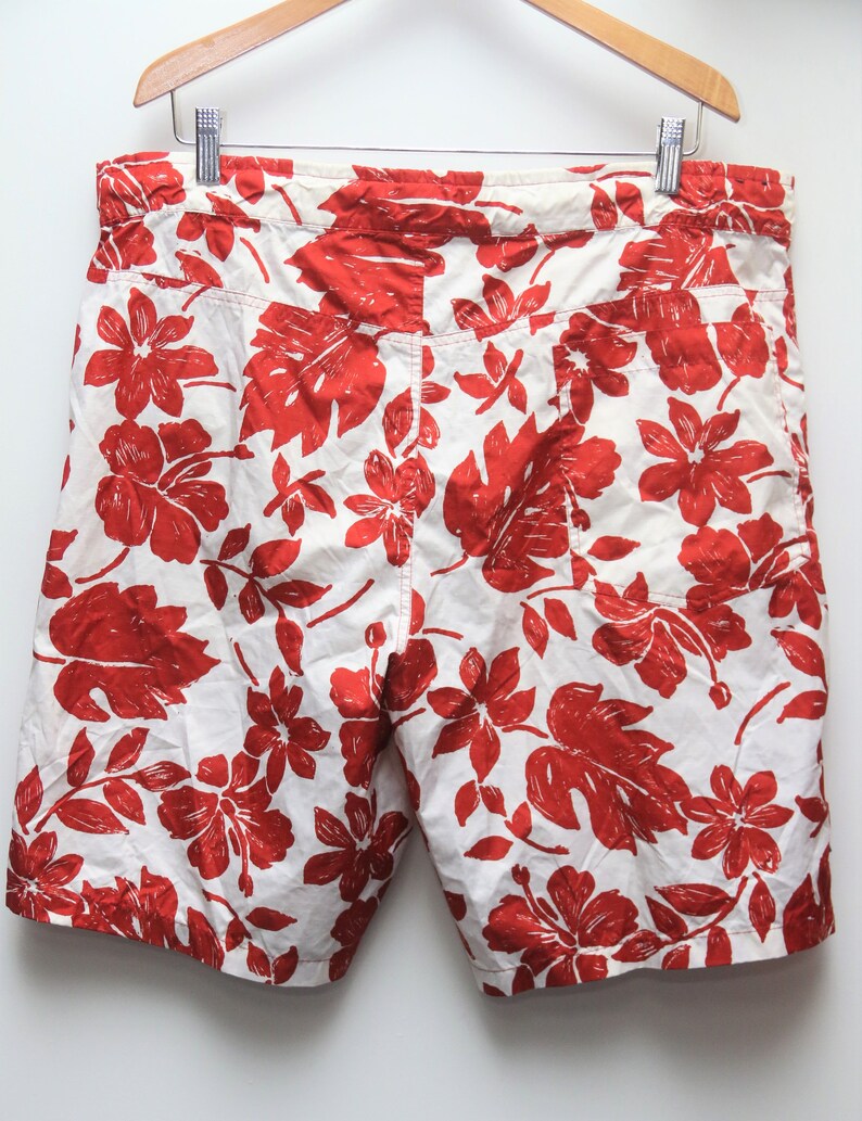 LARGE Vintage TOMMY HILFIGER Patterned Swim Trunks Sz