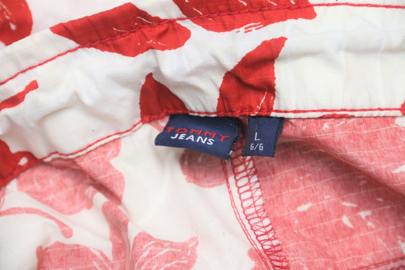LARGE Vintage TOMMY HILFIGER Patterned Swim Trunks Sz