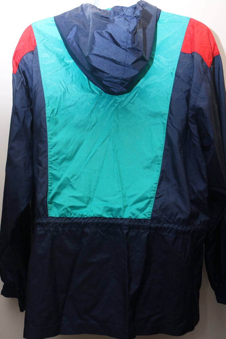 LARGE Men/'s Exclusive Rare 90/'s Vintage CB SPORTS Colorblocked Windbreaker Pullover Jacket Sz