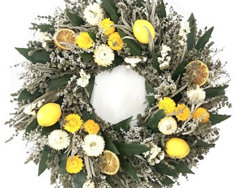 Lemon Floral Wreath