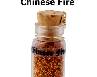 Chinese Fire Apothecary Vial Charm
