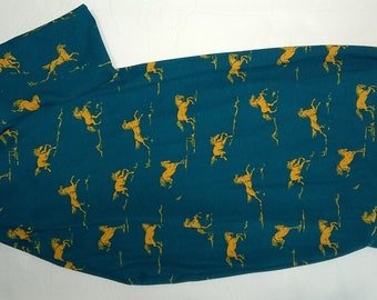 SMALL Dog PJ 2 or 4 legged Jersey teal w gold horse Custom Made T-Shirt Pajama  Italian Greyhound Chinese Crested Xolo