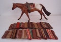 3 for the price! Model Horse 1:9 traditional LSQ twill southwest & plaid Western Saddle pad Peter Stone Breyer