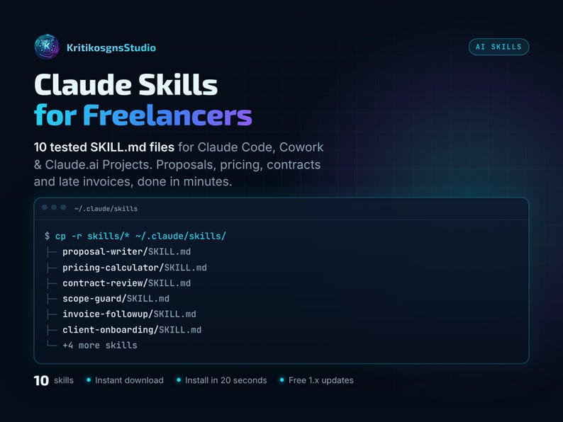 Claude Skills コンプリートバンドル | Claude Code AIエージェントスキル18種類 | SKILL.mdファイル | フリーランサー向けテンプレートと製品ローンチテンプレート | 即時ダウンロード 画像 4