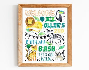 Jungle Anniversaire Etsy Jungle Anniversaire Etsy