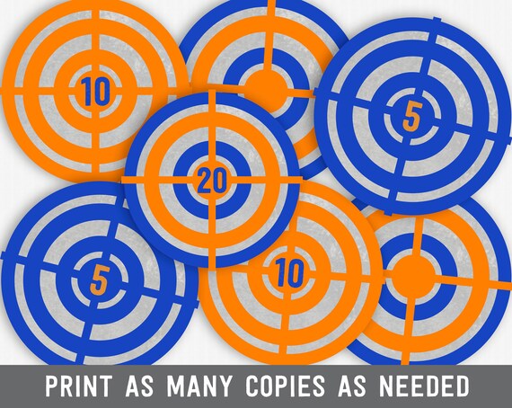 nerf party targets nerf party decorations nerf targets etsy