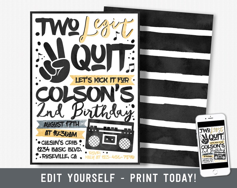 2 legit 2 quit party adult